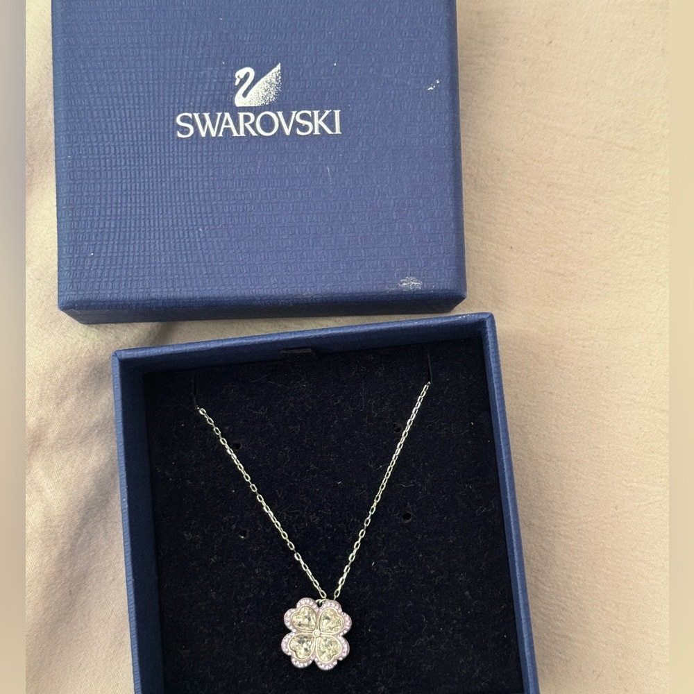 Swarovski Crystal Violet Flower Necklace